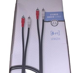 Insignia stereo, audio cable, 6 foot